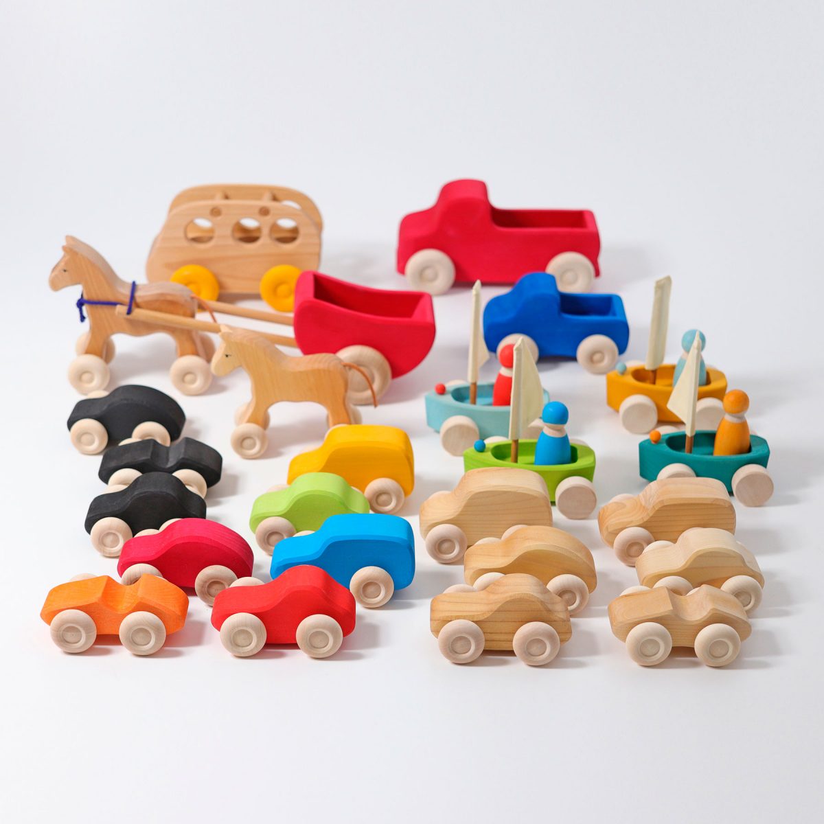 Grimm’s Cars Coloured, 6 Pieces