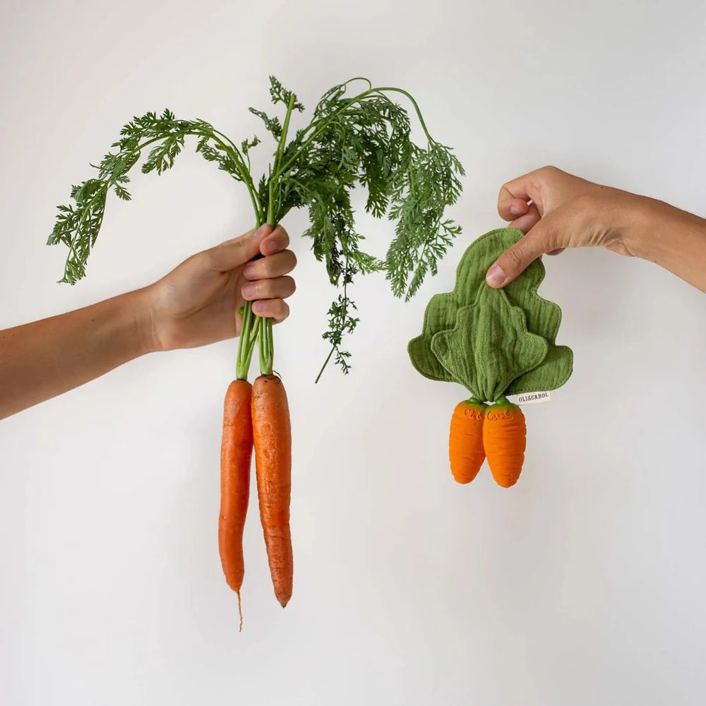 Oli&Carol Cathy the Carrot Mini Doudou-Teether