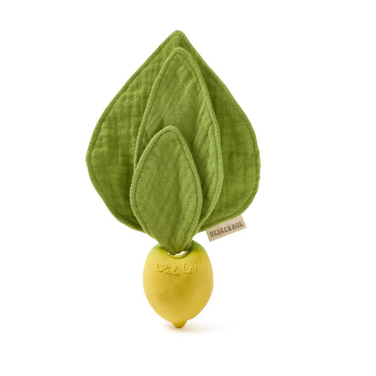 Oli&Carol John Lemon Mini Doudou-Teether
