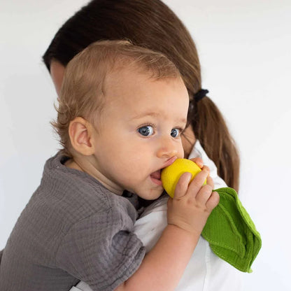 Oli&Carol John Lemon Mini Doudou-Teether