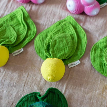 Oli&Carol John Lemon Mini Doudou-Teether