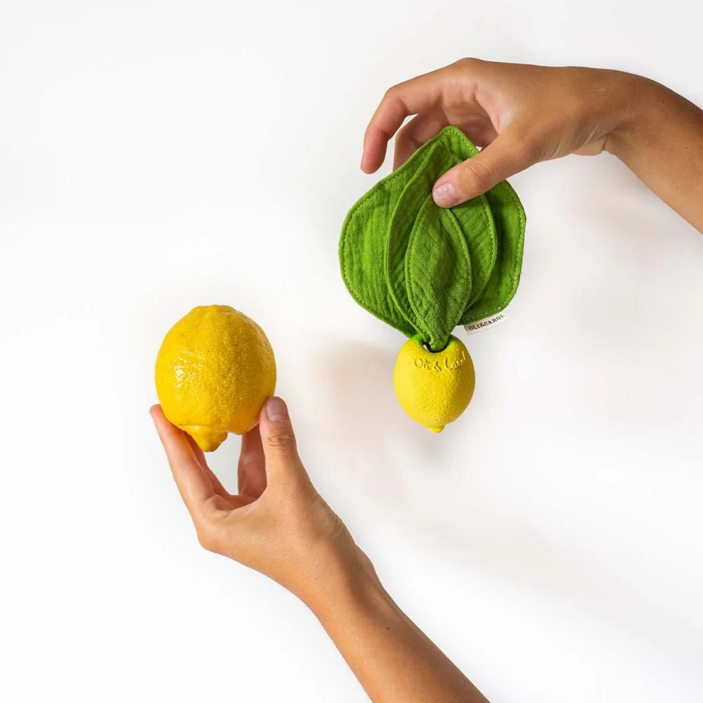 Oli&Carol John Lemon Mini Doudou-Teether