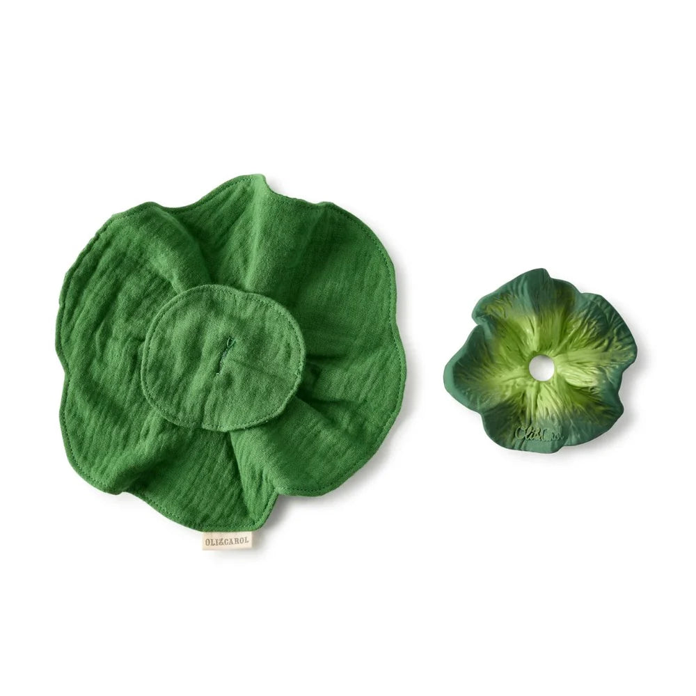 Oli&Carol Kendall the Kale Mini Doudou-Teether
